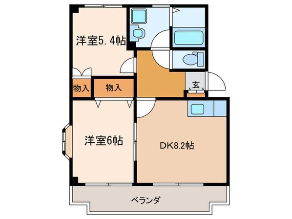 エルカディアⅡの物件間取画像